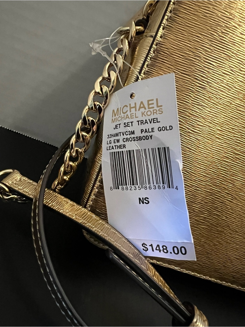 Michael Kors Metallic Gold Crossbody Bag - Picture 3 of 8